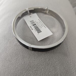 Banana Republic Two-Tone Silver and Black Bracelet